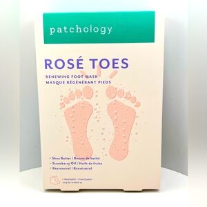 🦋$8 ~ Patchology ~ Rosé Toes Renewing Heel & Foot Mask